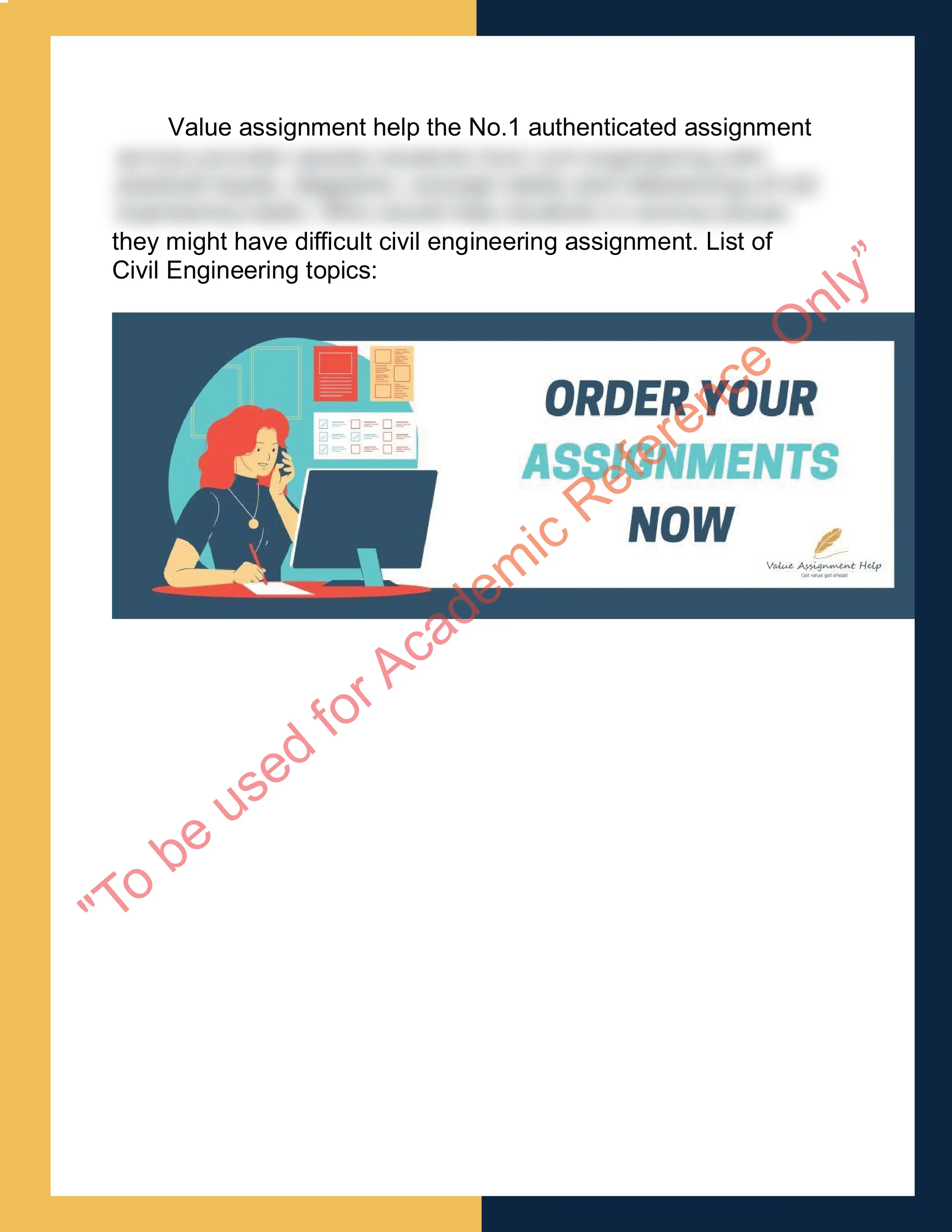 Civil Engineering sample 1